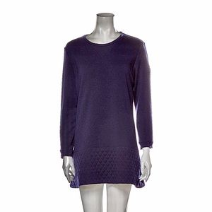 Chanel sz 44 wool logo tunic sweater